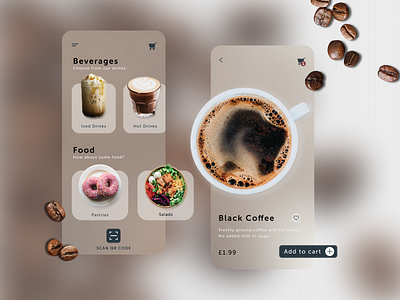 Coffee Takeaway UI app design figma figma design interface product design product designs ui