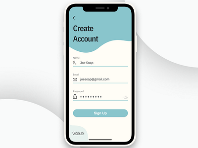 Sign Up Screen Design