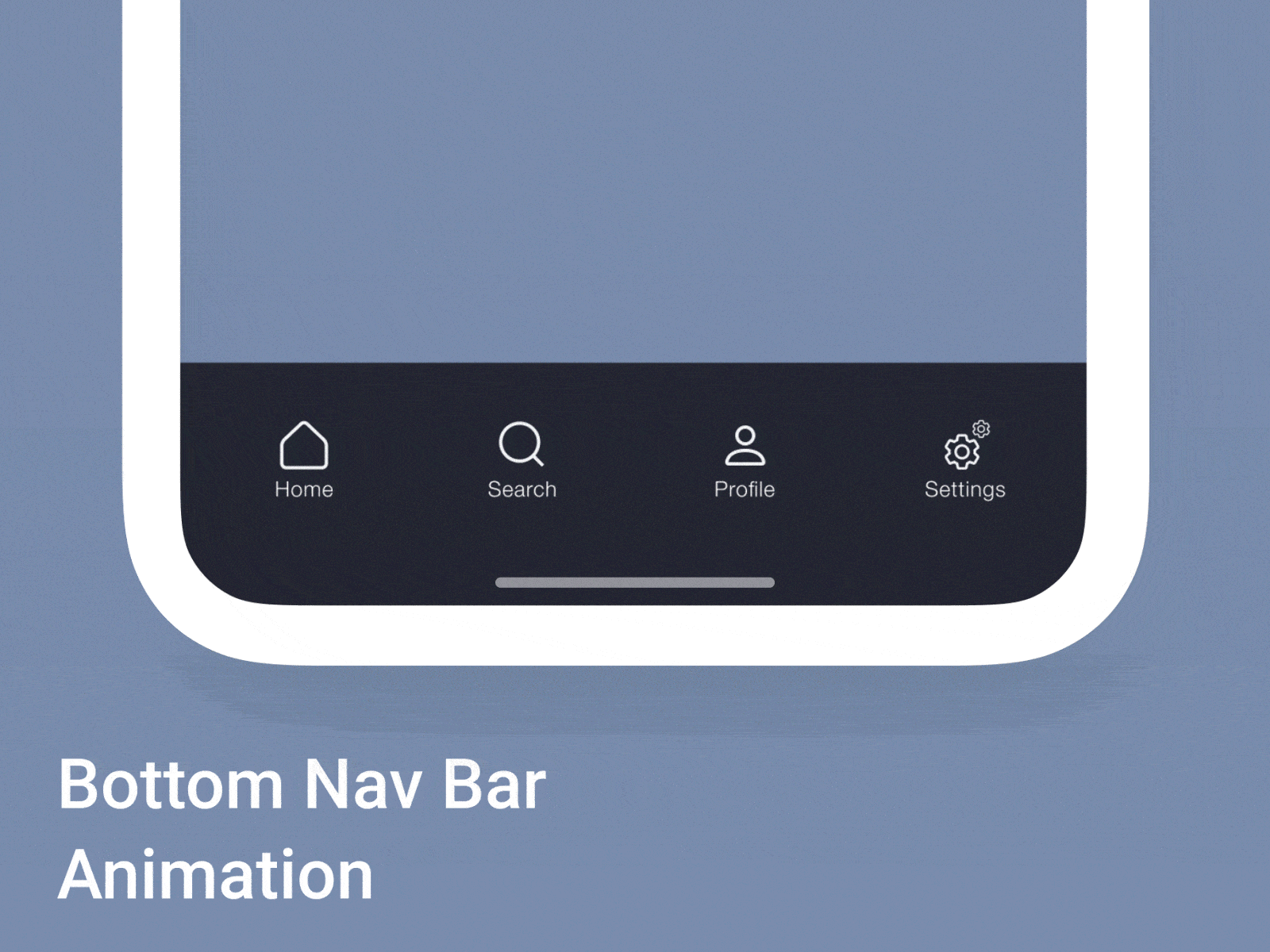 Bottom Nav Bar Animation animation app design illustration motion graphics ui ux