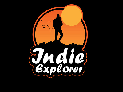 Indie Explorer art branding design flat icon illustration illustrator indie logo minimal typo vector