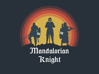 Mandalorian Knight adobe art artwork branding design design art designs flat icon illustration illustrator knight logo mandalorian minimal silhouette simple simpledesign styleart vector