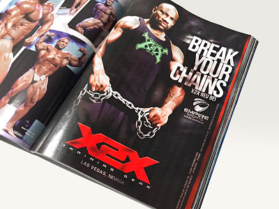 X2X Advertising now in the FLEX advertising bodybuilding fibo fitness fitness graphic design house of pain print design