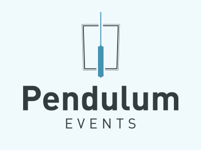 Pendulum Logo Design blue design events logo manchester pendulum uk