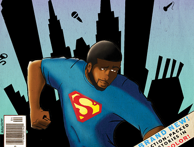 Black Hero: The Mixtape book cover branding comic art illustration photoshop