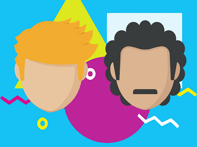 Hall and Oates 80s art design illustration music photoshop vector