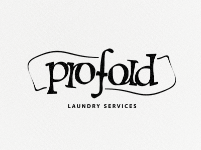 Profold Logo ambigram customtype evolvered icon laundry logo logodesign logomark service wash
