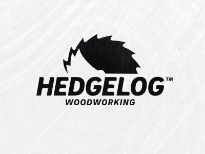 Hedgelog Logo Design evolvered hedgehog icon logo logo design logolounge saw wood woodworking