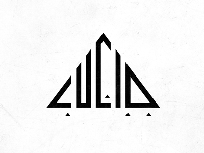 LucidSGR Logo Design clothing evolvered illuminati logo design logodesign lucid pyramid streetwear triangle type typeonly