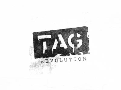 Tag Revolution Logo evolvered graffiti icon logo logo design logodesign logolounge paint revolution spraypaint tagging urban