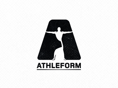 Athleform letter a smart logo man fitness shape human type brandmark mark logo design logodesign athletic