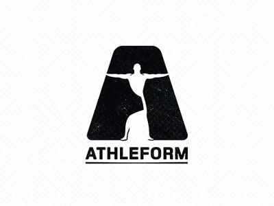 Athleform athletic brandmark fitness human letter a logo design logodesign man mark shape smart logo type