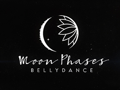 Moon Phases alexevo bellydance dance fromboston icon logo logo design lotus moon moons space stars