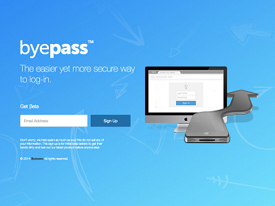 Byepass - Beta Sign Up Page beta byepass sign up signup