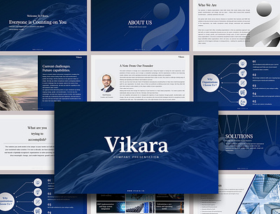 Vikara Presentation business presentation company profile design design modern design powerpoint presentation professional template vikara