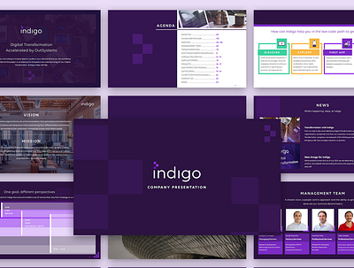 Indigo Company Profile Preview business presentation company profile design design modern design powerpoint powerpoint design powerpoint presentation powerpoint template presentation template professional template