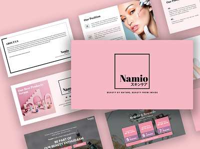 NAMIO PRODUCT PRESENTATION branding design modern design powerpoint powerpoint template presentation template template