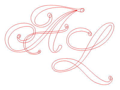 ALH Monogram (WIP, Animated) animated monogram typography