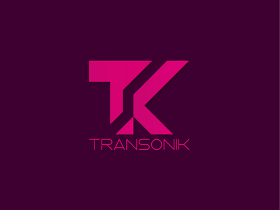 TRANSONIK [Personalized art company] creative font illustrator letter logo simple