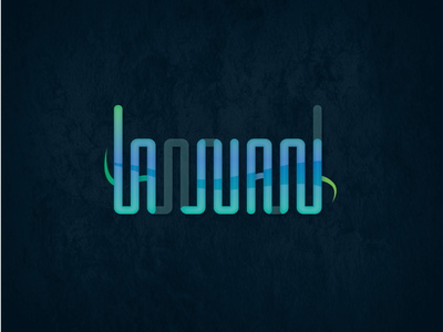 La Juani [Hairdressing] blue creative green illustrator logo photoshop