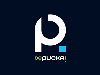 BePucka! [Social network] creative custom font icon illustrator logo simple