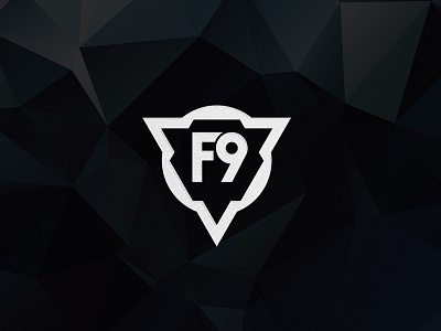 F9 black and white futbol geometric idea logo modern simple sport tactics