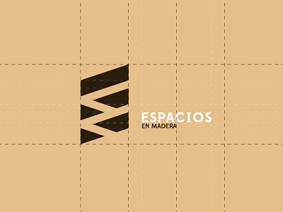 Espacios en madera company custom espacio guides home house illustrator logo madera simple space wood