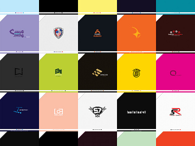 LOGOS behance collection colorfull compilation logos simple