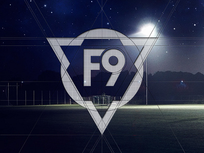 F9 brand branding football futbol geometric hexagon logo simple soccer