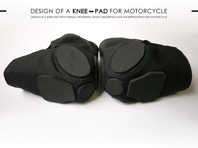 Design of a Knee-Pad for motorcycle design knee pad product prototype