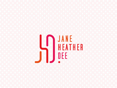 JHD bright design developer illustrator logo simple vector vivid woman logo