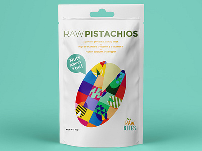 Nuts Pistachios colorful creative fun geometric illustration illustrator nuts nutshell packaging pattern pistachios raw snack