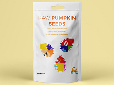 Raw Pumpkin Seeds creative fun geometric illustration illustrator nuts pattern art pumpkin pumpkin seeds raw seed seeds