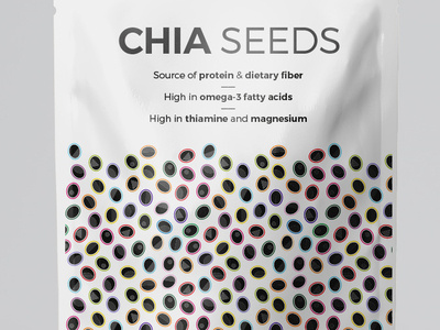 Chia Seeds illustration creative geometric illustrator