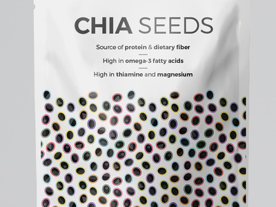 Chia Seeds creative geometric illustration illustrator