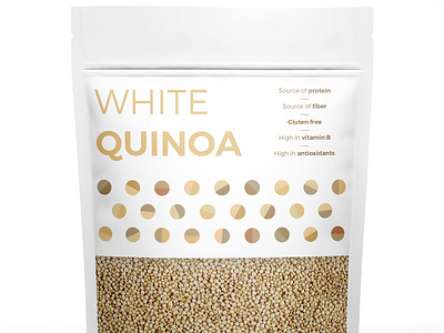 White Quinoa geometric grains illustration illustrator nuts packaging quinoa seeds simple vector
