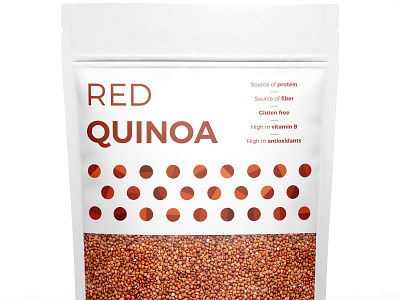 Red Quinoa creative geometric grains health illustration illustrator nut packaging pattern quinoa seed simple