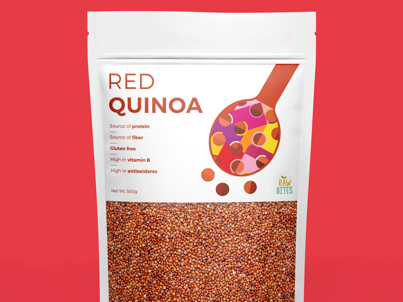 Quinoa colorful design geometric gif illustration illustrator nut packaging pattern photoshop quinoa seed