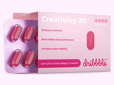 4 Invites for dribbble creativity dribbble funny illustration illustrator invitation invitation design invites mock up photoshop pill pink