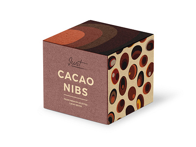 Cacao Nibs artwork box cacao illustrator luxury nibs packaging photoshop premium vector