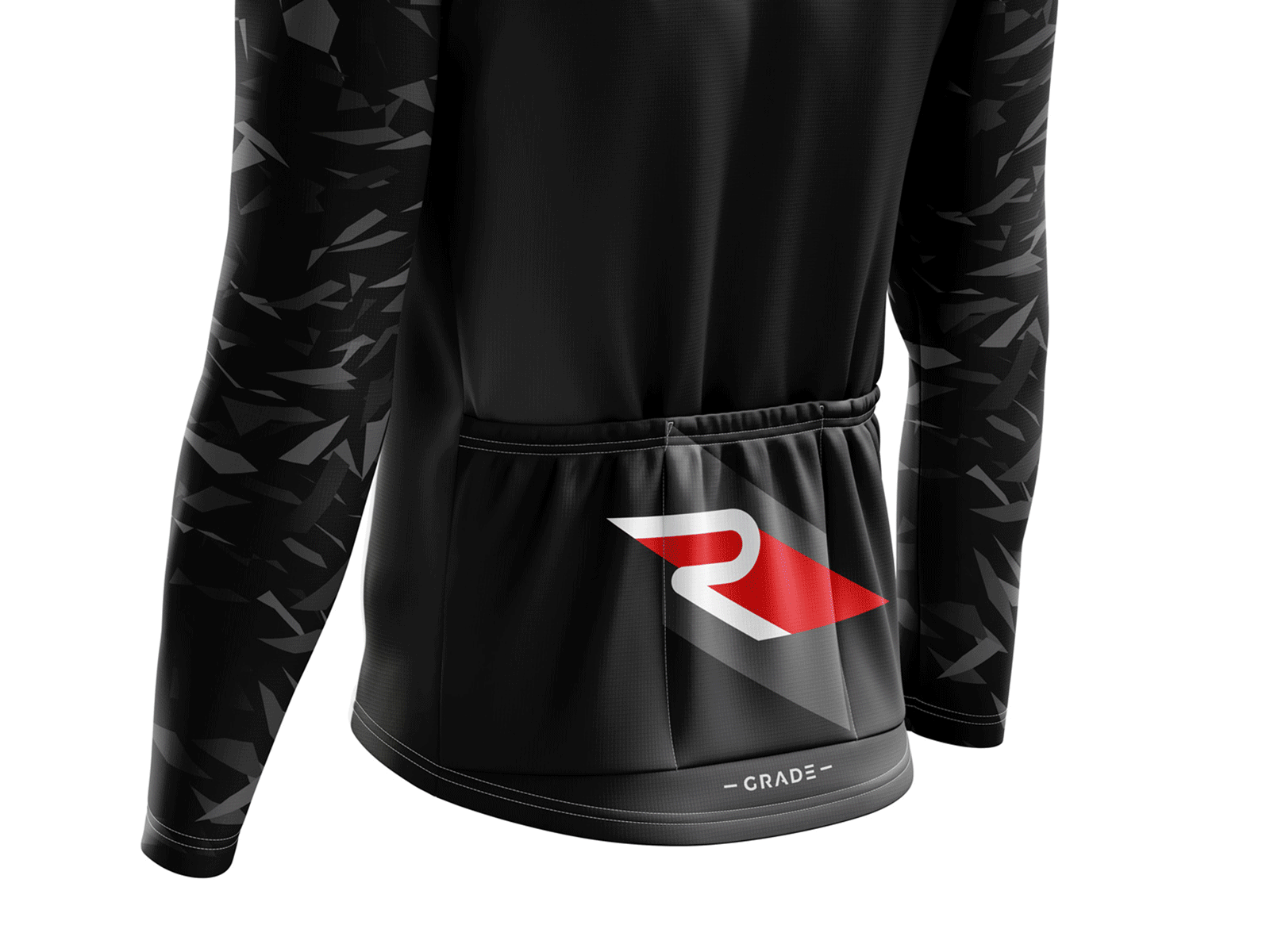 GRADE Back ciclismo cycling cyclist diagonal diagonals jacket jersey pattern rogersport simple