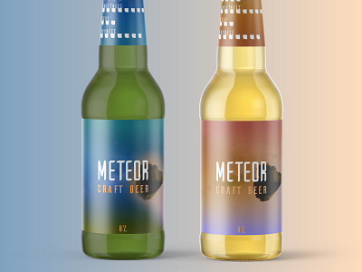 Meteor Craft Beer alcohol beer branding creative design geometric illustrator meteor meteorite packaging packaging design photoshop