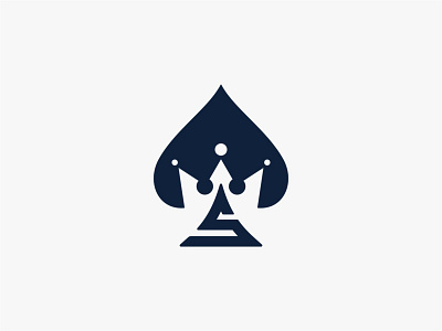 POKER KING LETTER S LOGO