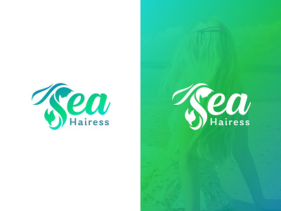SEA HAIRESS Logo Design Inspire beautiful