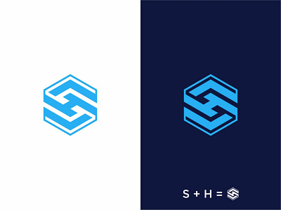 SH Letter Logo Design abstract graphic design idea initial letter logo logo sh sh sh letter vector