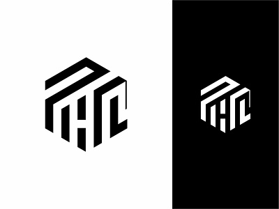 PHL Letter Logo design geometric graphic design hexagon initial letter logo ph phl trendy vector