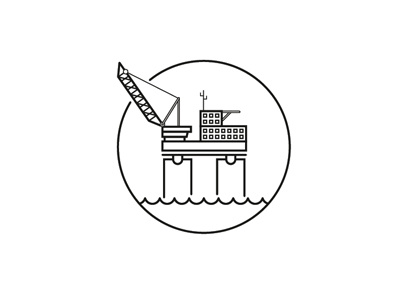 Offshore rig icon icon