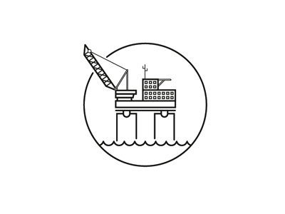 Offshore rig icon