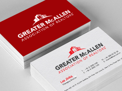 Greater McAllen Association of Realtors - identity option business card identity logo logo design mcallen mcallen designer realtor texas texas design
