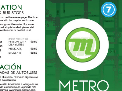 McAllen Metro Brochure brochure green mcallen metro routes texas transportation