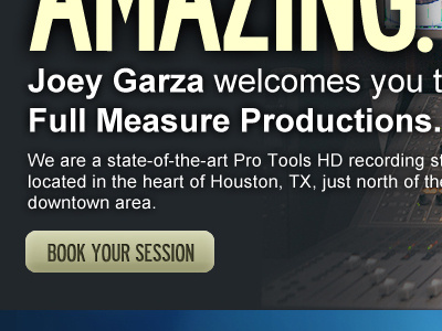 Full Measure Mastering full measure home page slide show record production